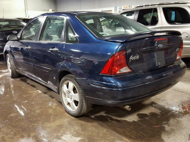 1FAFP38363W315379 - 2003 FORD FOCUS ZTS BLUE photo 3