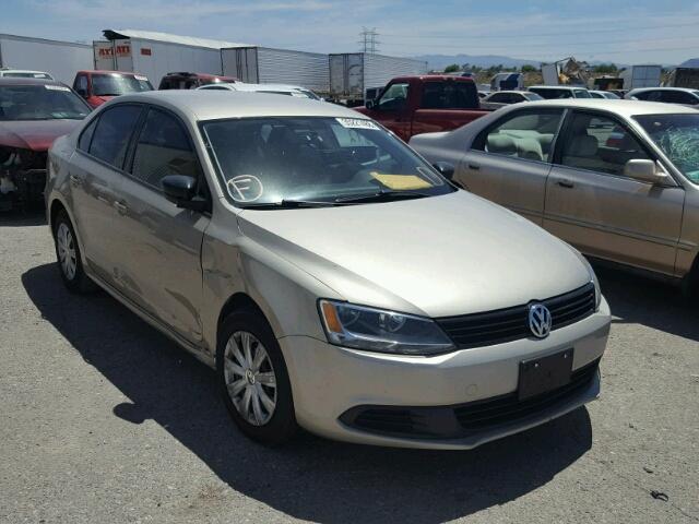 3VW2K7AJ0CM461393 - 2012 VOLKSWAGEN JETTA BASE 金色 照片 1