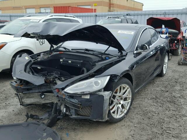 5YJSA1H14EFP60773 - 2014 TESLA MODEL S შავი ფოტო 2