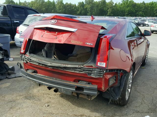 1G6DH1E37E0110153 - 2014 CADILLAC CTS PREMIU MAROON photo 4