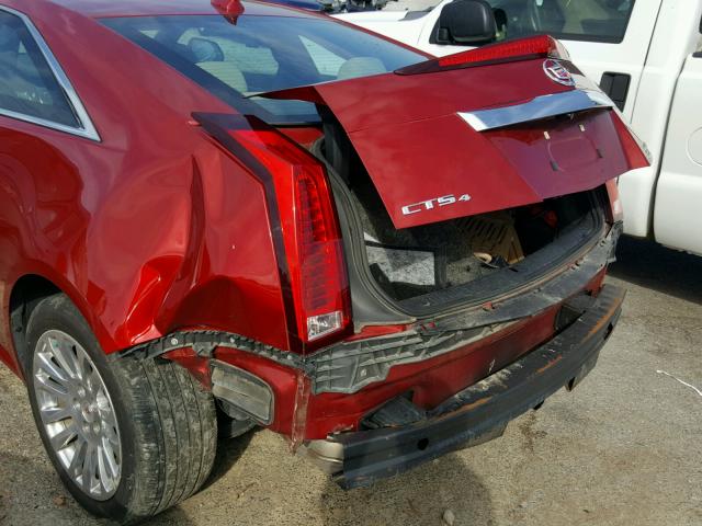 1G6DH1E37E0110153 - 2014 CADILLAC CTS PREMIU MAROON photo 9