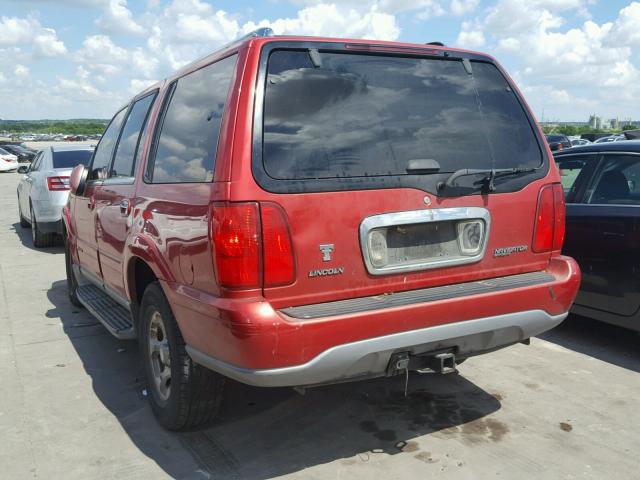 5LMRU27A9YLJ06536 - 2000 LINCOLN NAVIGATOR 栗色 照片 3