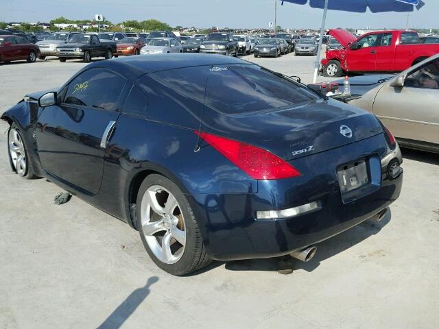 JN1BZ34D08M703859 - 2008 NISSAN 350Z COUPE BLUE photo 3