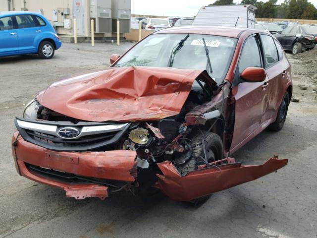 JF1GH6A67AH821781 - 2010 SUBARU IMPREZA 2. RED photo 2