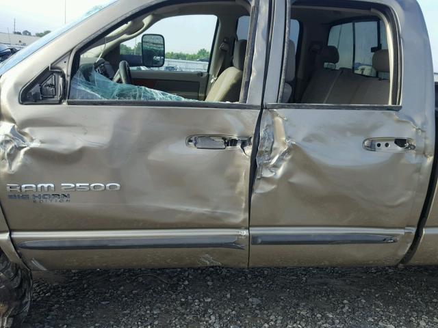3D7KS28C06G179776 - 2006 DODGE RAM 2500 S თაფლისფერი ფოტო 10