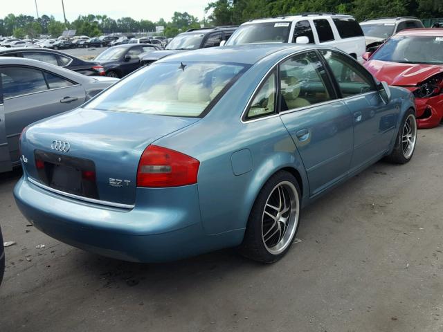 WAUED54B9YN085452 - 2000 AUDI A6 2.7T QU BLUE photo 4