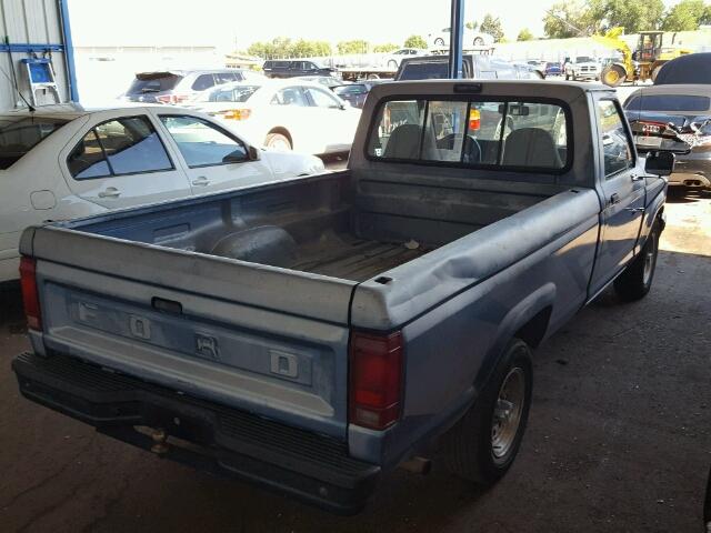 1FTCR10X4MUE48102 - 1991 FORD RANGER BLUE photo 4