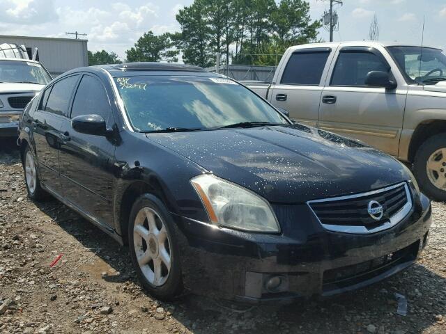 1N4BA41E68C811342 - 2008 NISSAN MAXIMA SE BLACK photo 1