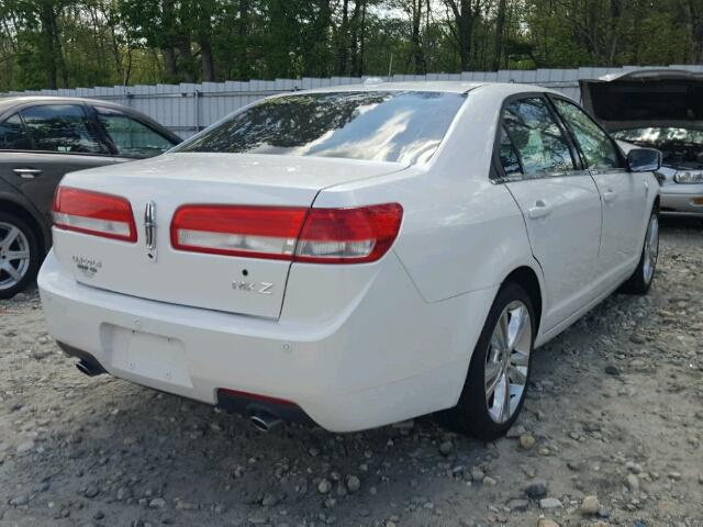 3LNHL2GC1CR814227 - 2012 LINCOLN MKZ WHITE photo 4