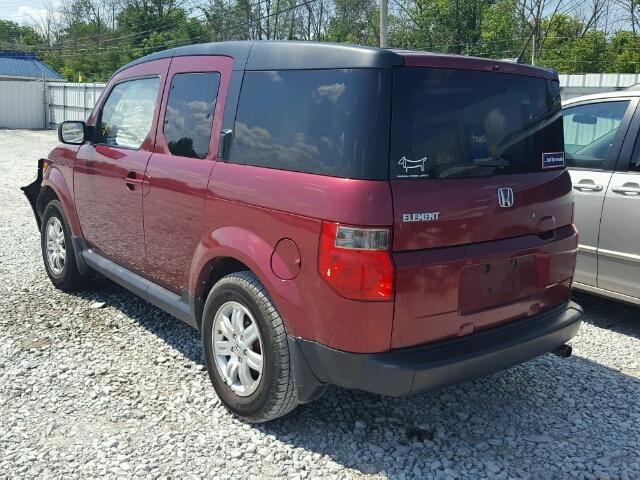 5J6YH28758L002047 - 2008 HONDA ELEMENT EX MAROON photo 3