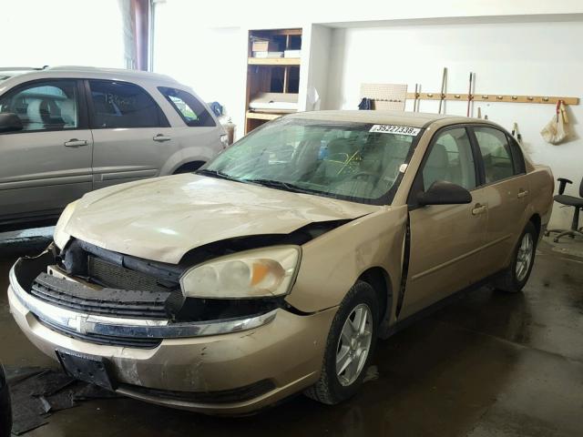 1G1ZT54805F135083 - 2005 CHEVROLET MALIBU LS BEIGE photo 2