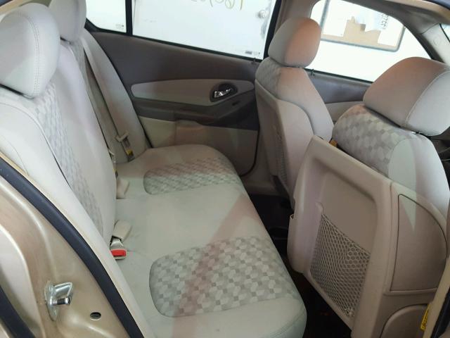 1G1ZT54805F135083 - 2005 CHEVROLET MALIBU LS BEIGE photo 6
