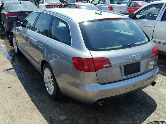 WAUKH74F06N137456 - 2006 AUDI A6 AVANT Q GRAY photo 3