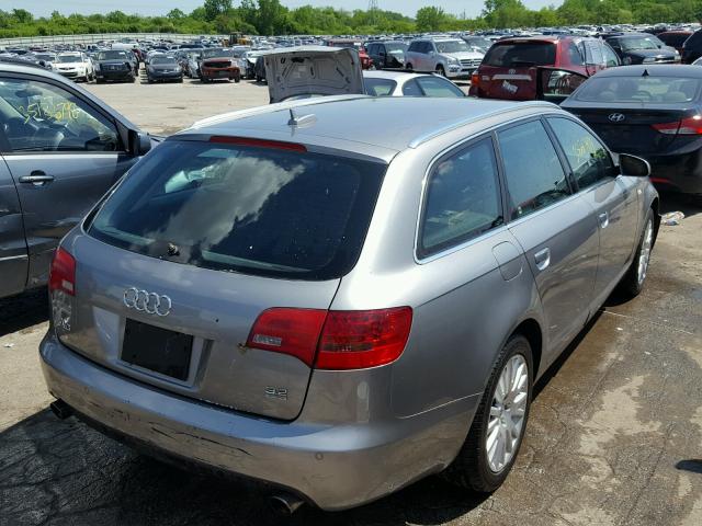 WAUKH74F06N137456 - 2006 AUDI A6 AVANT Q GRAY photo 4