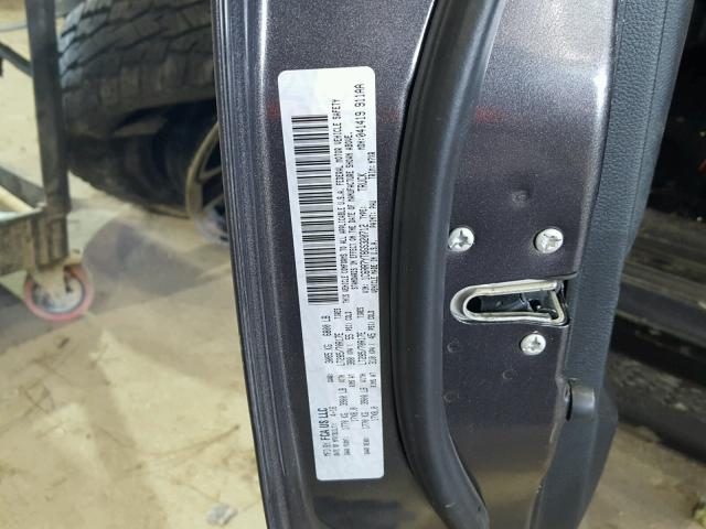 1C6RR7YT8GS320712 - 2016 RAM 1500 REBEL ნაცრისფერი ფოტო 10