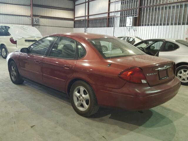 1FAFP55U11A212373 - 2001 FORD TAURUS SES RED photo 3