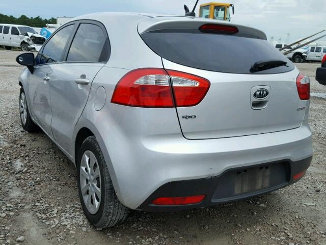 KNADN5A35C6012779 - 2012 KIA RIO EX SILVER photo 3