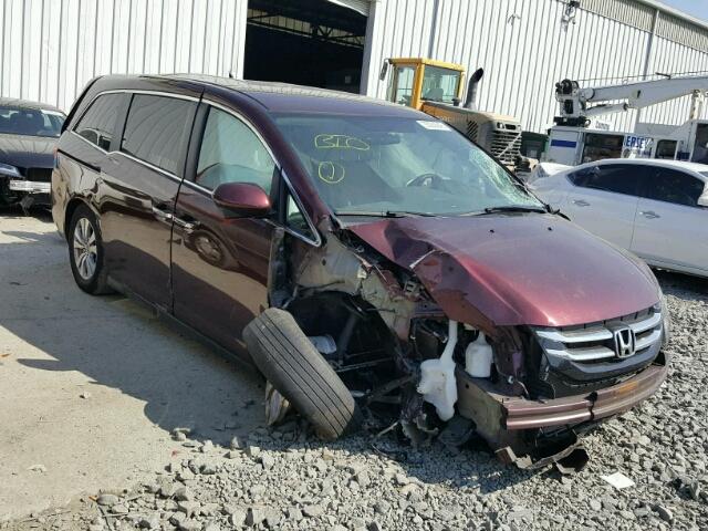 5FNRL5H34GB076956 - 2016 HONDA ODYSSEY SE BURGUNDY photo 1