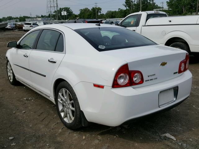 1G1ZE5EU4BF358597 - 2011 CHEVROLET MALIBU LTZ WHITE photo 3