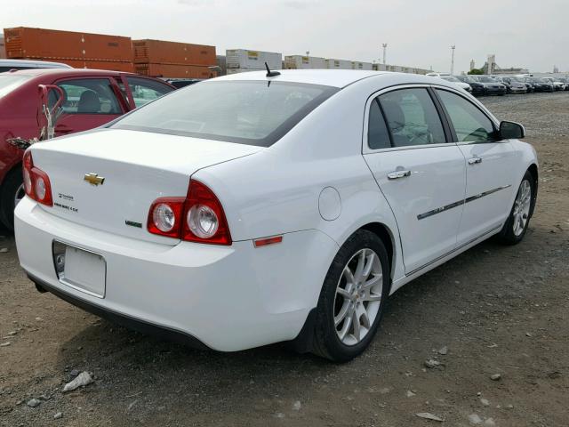 1G1ZE5EU4BF358597 - 2011 CHEVROLET MALIBU LTZ WHITE photo 4