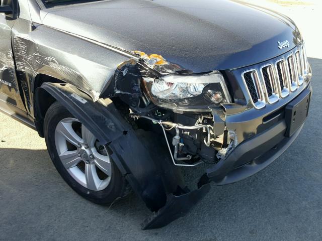 1C4NJDBB5ED815898 - 2014 JEEP COMPASS SP GRAY photo 9