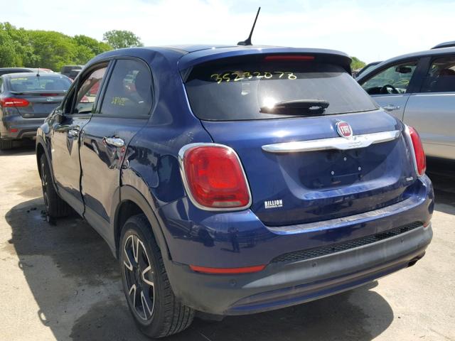 ZFBCFYBT8GP344620 - 2016 FIAT 500X EASY BLUE photo 3