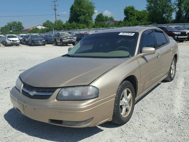 2G1WH52K959328148 - 2005 CHEVROLET IMPALA LS GOLD photo 2