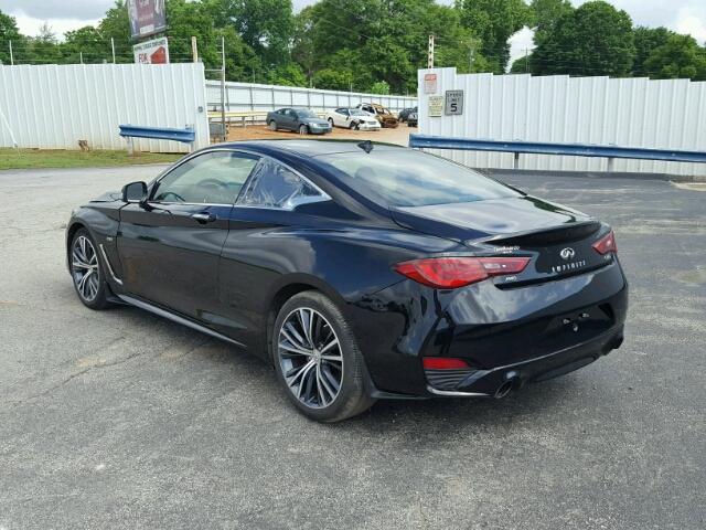 JN1CV7EL3HM320236 - 2017 INFINITI Q60 BASE BLACK photo 3