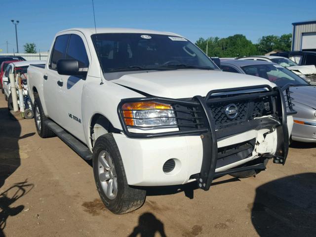 1N6AA07C38N336108 - 2008 NISSAN TITAN XE WHITE photo 1