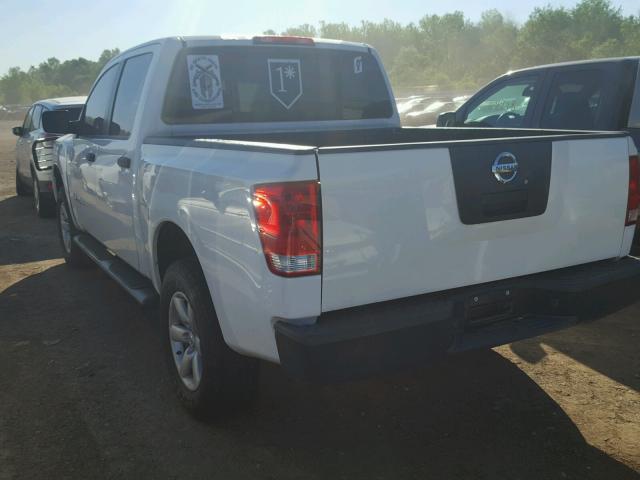 1N6AA07C38N336108 - 2008 NISSAN TITAN XE WHITE photo 3