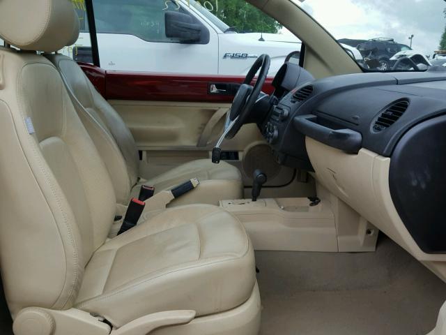 3VWSF31Y67M421321 - 2007 VOLKSWAGEN NEW BEETLE წითელი ფოტო 5