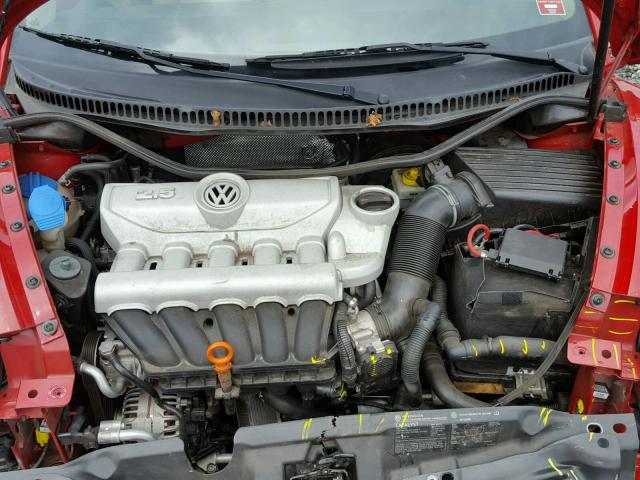 3VWSF31Y67M421321 - 2007 VOLKSWAGEN NEW BEETLE წითელი ფოტო 7