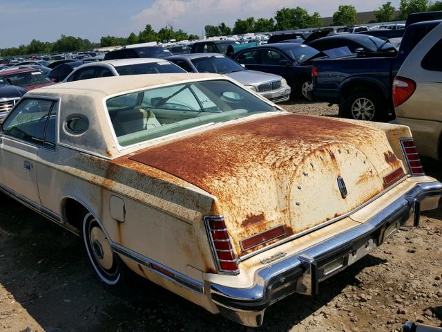 8Y89S894301 - 1978 LINCOLN MARK YELLOW photo 9