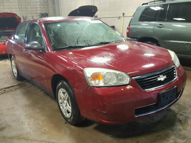 1G1ZS58F87F218355 - 2007 CHEVROLET MALIBU LS მუქწითელი ფოტო 1