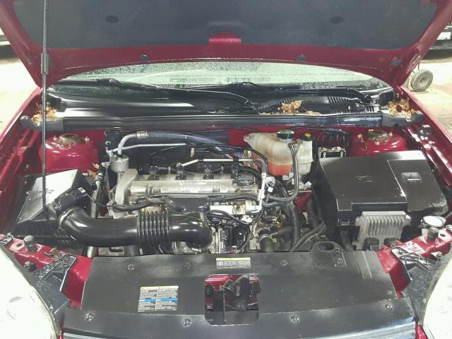 1G1ZS58F87F218355 - 2007 CHEVROLET MALIBU LS მუქწითელი ფოტო 7
