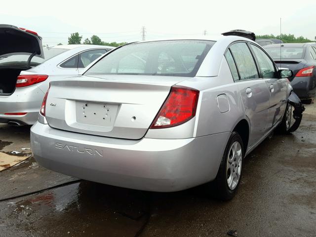 1G8AJ52F54Z215823 - 2004 SATURN ION LEVEL SILVER photo 4