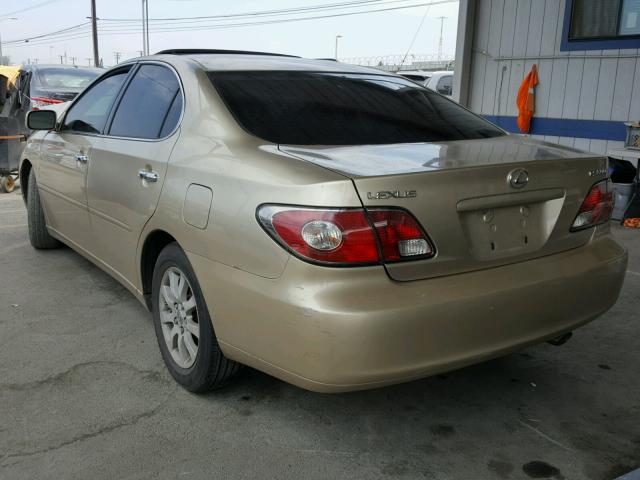 JTHBF30G130150451 - 2003 LEXUS ES 300 GOLD photo 3