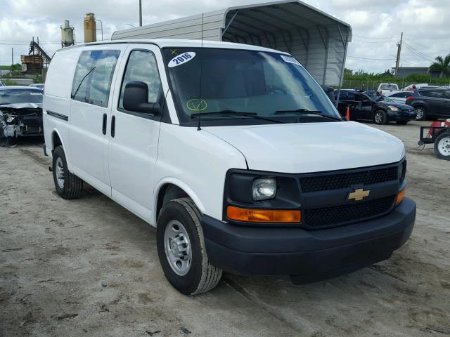 1GCWGAFF1G1189172 - 2016 CHEVROLET EXPRESS G2 WHITE photo 1