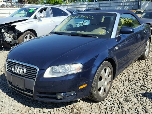 WAUDF48HX7K029812 - 2007 AUDI A4 2.0T CA BLUE photo 2