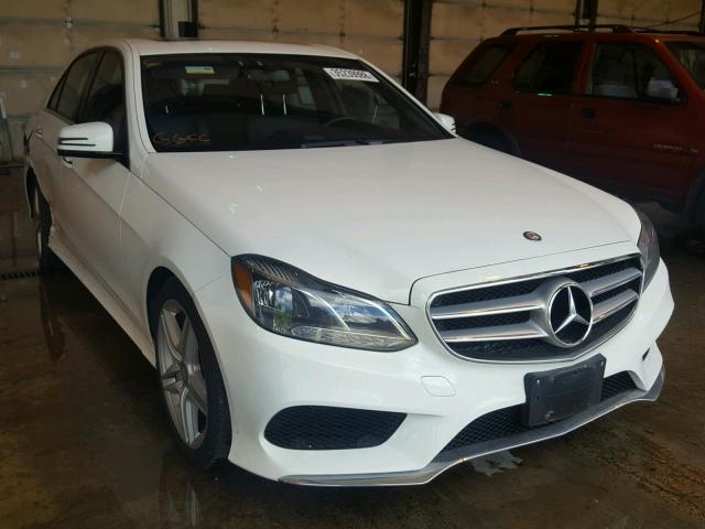 WDDHF8JB9EA809021 - 2014 MERCEDES-BENZ E 350 4MAT WHITE photo 1