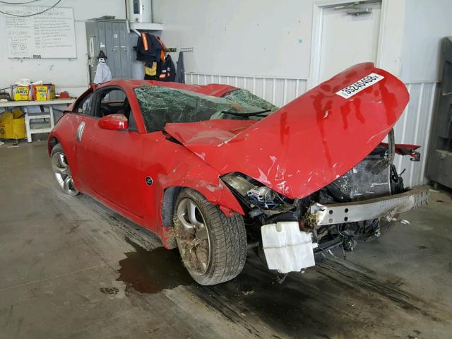 JN1BZ34D38M700566 - 2008 NISSAN 350Z COUPE RED photo 1