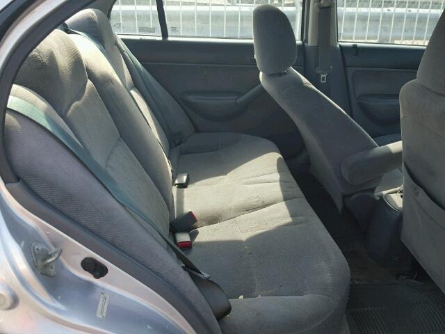 1HGES16502L053065 - 2002 HONDA CIVIC LX SILVER photo 6