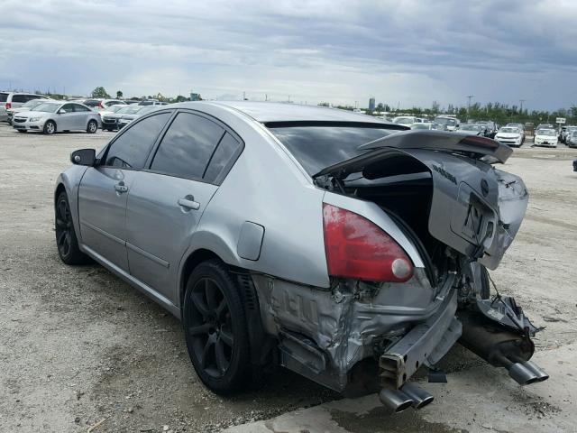 1N4BA41E68C837973 - 2008 NISSAN MAXIMA SE GRAY photo 3