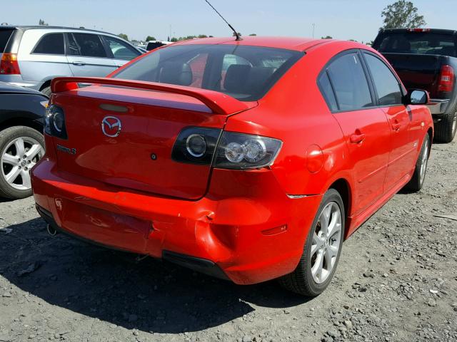 JM1BK323271623426 - 2007 MAZDA 3 S RED photo 4