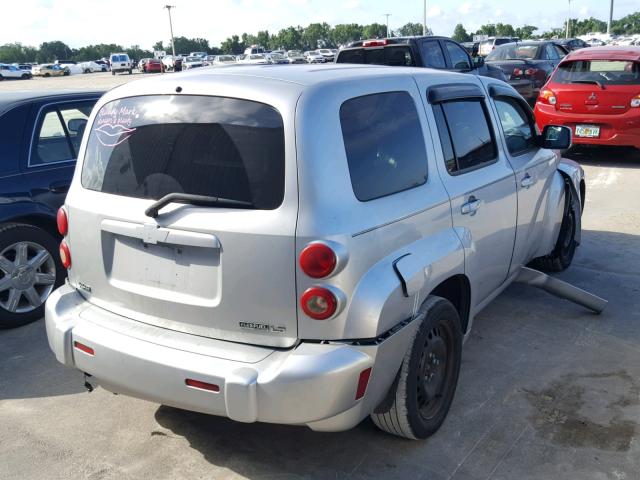 3GNCA13B79S645027 - 2009 CHEVROLET HHR LS SILVER photo 4