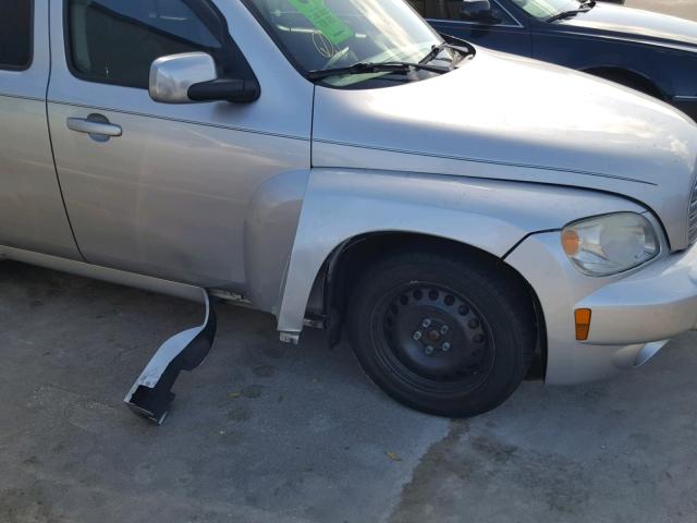 3GNCA13B79S645027 - 2009 CHEVROLET HHR LS SILVER photo 9