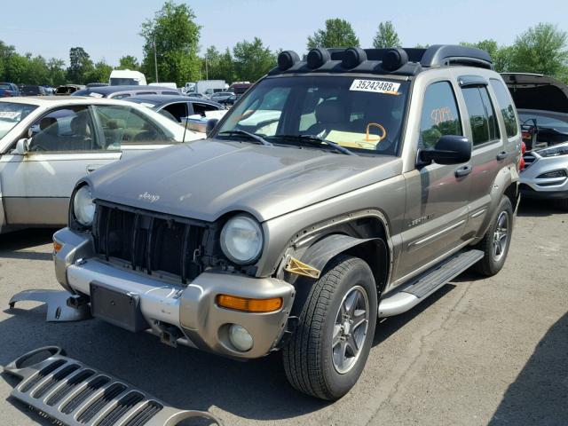 1J8GL38K43W584782 - 2003 JEEP LIBERTY RE 棕色 照片 2