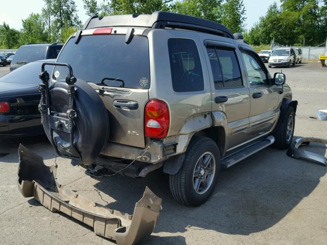 1J8GL38K43W584782 - 2003 JEEP LIBERTY RE 棕色 照片 4