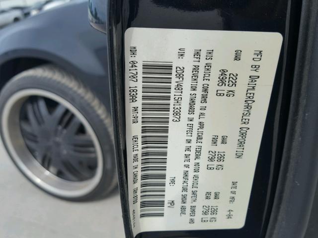 2D8FV48T15H133873 - 2005 DODGE MAGNUM SE BLACK photo 10