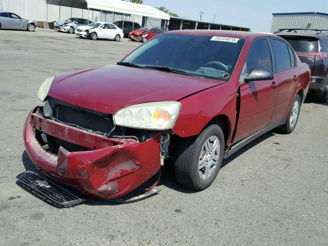 1G1ZS58FX7F279996 - 2007 CHEVROLET MALIBU LS ბურგუნდია ფოტო 2